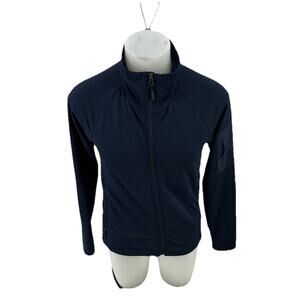 The North Face Small Men Mountain Peaks Full-Zip Fleece Jacket Urban Navy 19-25